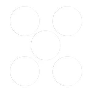 5pcs 23mm Soft TPU Anti-scratch HD Clear Round Watch Glass Screen Protectors - Zdjęcie 1 z 7