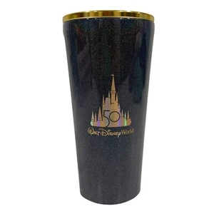 Walt Disney World Corkcicle 50th Anniversary Castle Purple Metallic Tumbler WDW - Picture 1 of 8