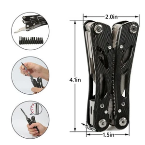 Multi-Tool Knife Pliers Saw kit Folding Screwdriver Outdoor Camping Multitool - Picture 1 of 24