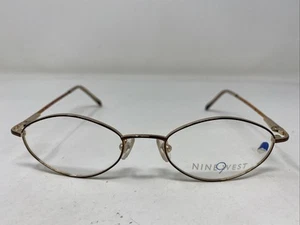 Nine West 73 0Y53 50-18-135 Burgundy/Gold Full Rim Eyeglasses Frame T800 - Picture 1 of 7