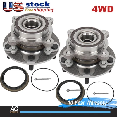 For Toyota Sequoia Toyota Tundra Front Wheel Hub Bearing 2008 2009-2021 4WD 2pcs - Image 1 of 4
