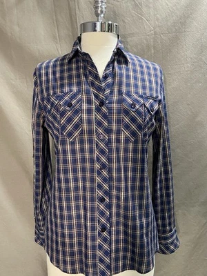 Raro Vintage N’est Ce Pas finales de los 70 - principios de los 80 Cuadros Metálicos Western Talla Pequeña Foto 1 de 4