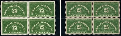QE4 Two Blocks of Four VF Centering MH - Image 1 of 2