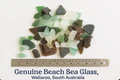 SEA GLASS (GENUINE BEACH) FOUND IN WALLAROO++PLUS 2 FREE GIFTS! - image 1 of 2