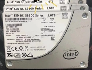 Intel S3500 1.6TB SSD 2.5" SATA 6Gb/s G2010140 Solid State Drive SSDSC2BB016T4 - Afbeelding 1 van 1