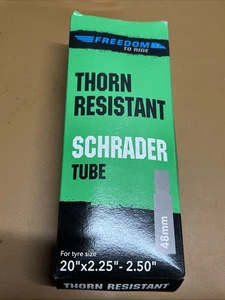 📍NUEVA BICICLETA BICICLETA - Tube Freedom 20” x 2.25-2.5 48mm Schrader Thorn Resistan - Imagen 1 de 2