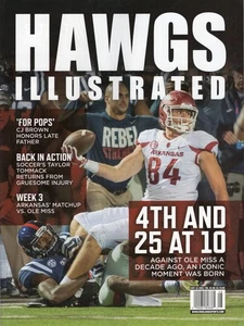 Hawgs Illustrated Magazine Arkansas Razorbacks Football 9/2025 Ole Miss 4th & 25 - Bild 1 von 2
