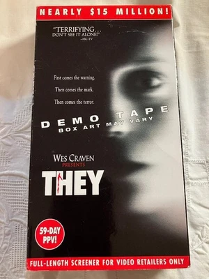 THEY    WES CRAVEN FULL LENGTH SCREENER (VHS, 2003) - Image 1 of 4