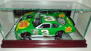 Car Display Case USA Cherry Wood & Thick Glass Diecast Model Nascar 1/24 Frame - Picture 1 of 12