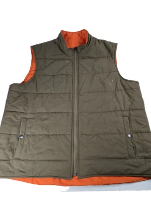 Duluth Trading Co Reversible Vest Brown Hunter Orange XL Outdoor Hunting Nylon - Image 1 of 4