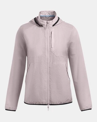 $140 Under Armour Mujer UA Launch Trail Chaqueta - Gris Tetra - Grande - Etiqueta Nueva Foto 1 de 4