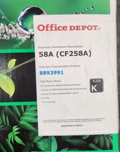 Nuevo en caja Office Depot 58A CF258A Premium Repuesto Cartucho de Tóner Negro Compatible - Imagen 1 de 6