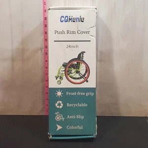 Wheelchair 24" hand rim handrim rubber grip grips cover covers - Picture 1 of 3