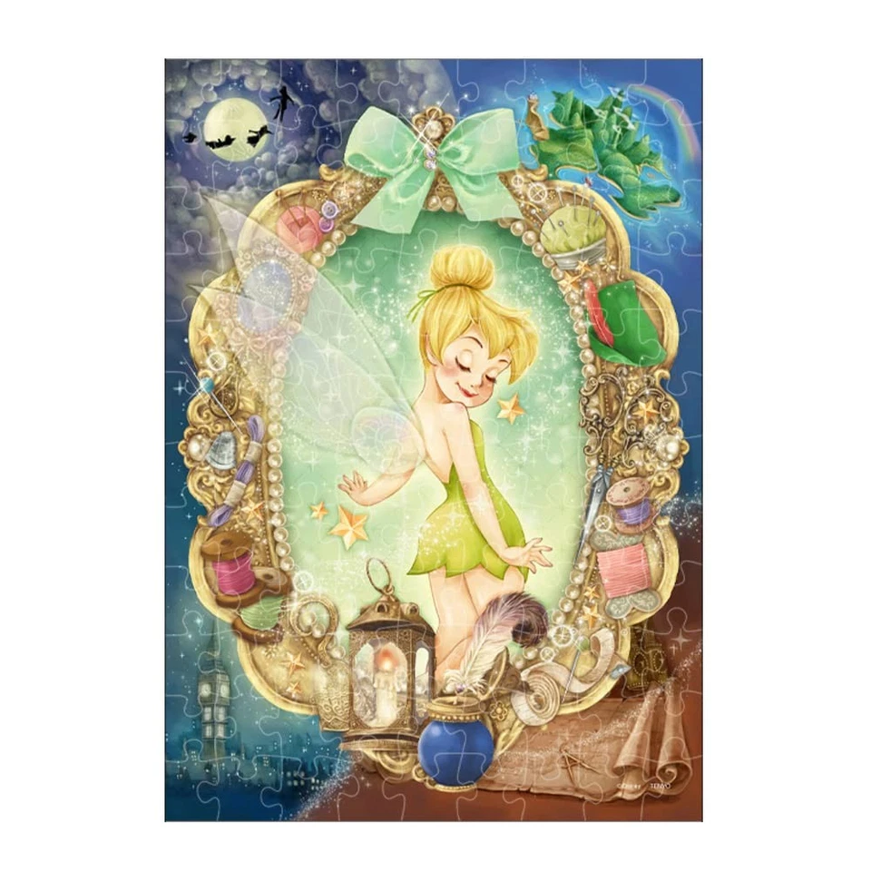 Disney Tinker Bell Fairy Grooming 108 Piece Jigsaw Puzzle Tenyo JAPAN D-108-040