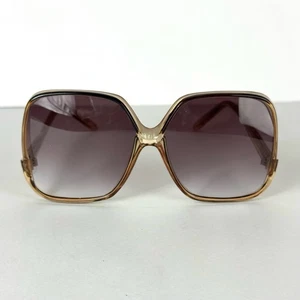 Vintage übergroße Sonnenbrille ca. 1970er/80er Jahre Gläser mit Farbverlauf Regenschirm Logo - Bild 1 von 12