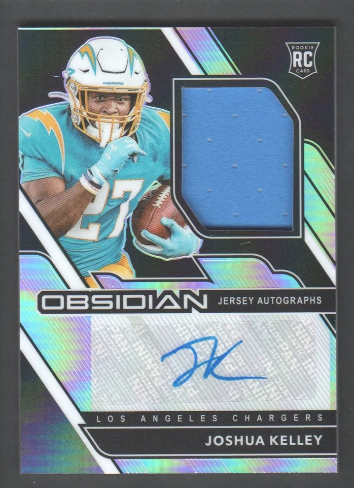 2020 Panini Obsidian Football Card Rookie AUTO JERSEY #234 Joshua Kelley 140/150 - Image 1 of 2