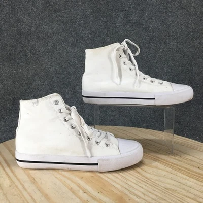 LUGZ Shoes Womens 8 Rover High Top Sneakers White Lace Up Round Toe Flats - Image 1 of 4