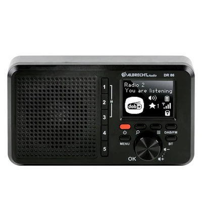 Albrecht DR 86 tragbares Seniorenradio DAB+/UKW, Musik Streaming, integrierter 2 - Bild 1 von 2