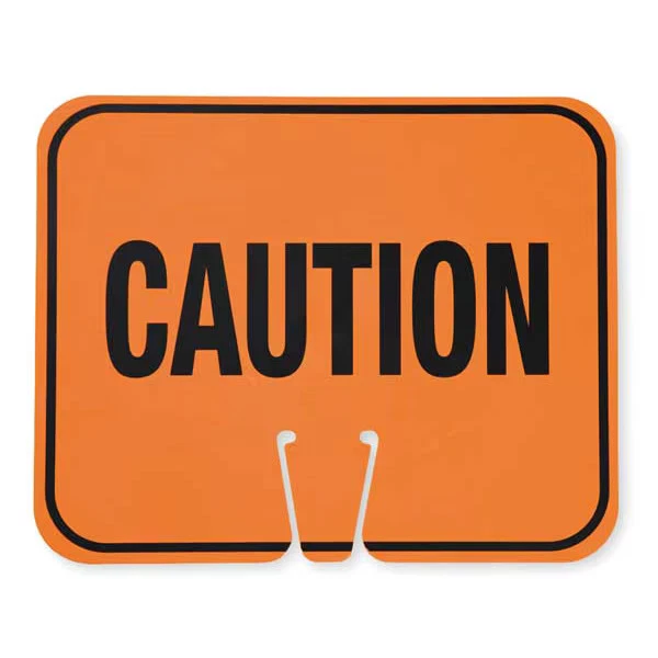 Manufacturer Varies Traffic Cone Sign, 10 1/2 in H, 12 3/4 in W, 03-550-C - Image 1 of 1