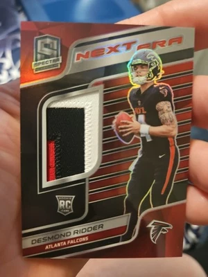 2022 Spectra Next Era Desmond Ridder RC 3-Color Patch /99 Red/Black Rookie - Image 1 of 4
