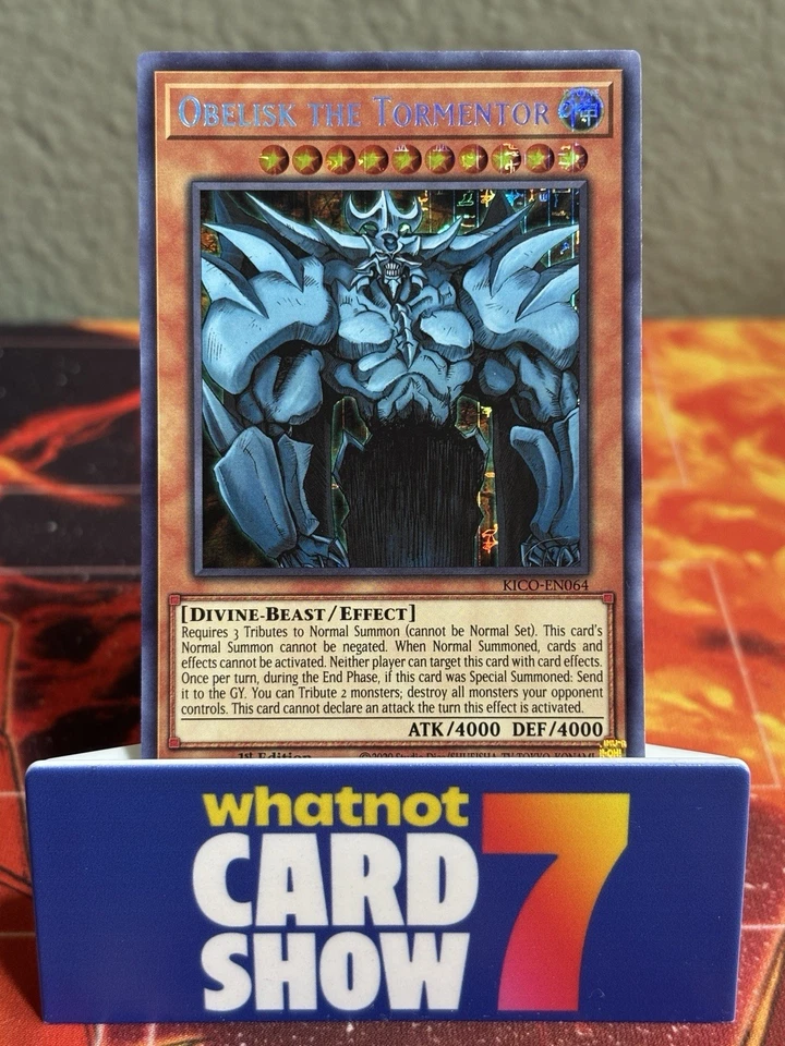 Yugioh Obelisk the Tormentor Secret Pharaoh's Rare KICO-EN064 - Image 1 of 1