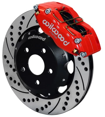 KIT DE FRENOS DE DISCO WILWOOD, DELANTERO, SE ADAPTA A SUBARU IMPREZA, WRX, FORESTER, LEGACY, 12", ROJO, DRL Foto 1 de 3