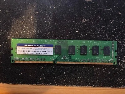Super Talent RAM DDR3-1600 4 Gigabytes W1600UB4GM - Image 1 of 2