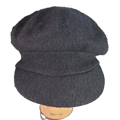 Nine West Wool Nylon Fashion Beret Black RN # 110188 - Image 1 of 4