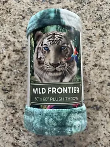WILD FRONTIER PLÜSCH ÜBERWURF BENGALISCHER TIGER 50 ZOLL X 60 ZOLL Polyester weich warm langlebig - Bild 1 von 3