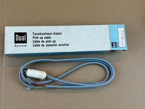NOS Vintage Dual 12F-U133 Tonearm Pickup CABLE w/ DIN PLUG 43" long 1019 - Picture 1 of 6