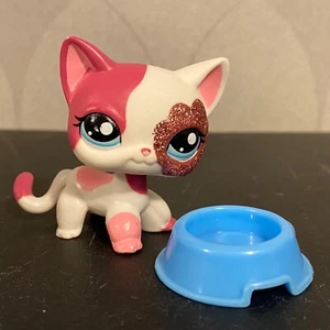 Authentic Littlest Pet Shop #2291 Glitter sparkle shorthair cat - Picture 1 of 12