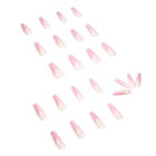 Pink Little V French Fake Nail Press On Nail Nail Patch Removable Removable N EI