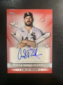 2022 Topps Series One Baseball Stars Red Carlos Rodon #BSA-CR Auto #18/25 - Bild 1 von 2