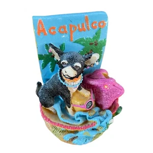 2002 Chihuahua Acapulco Mexico Resin Figurine Icing by Clare's EUC - Picture 1 of 5
