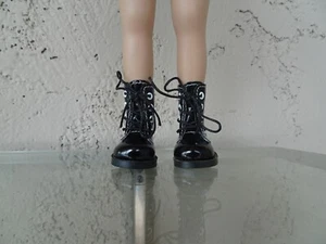 Lovely black laces and zipper boots for Dianna Effner 13"Little Darling doll - Picture 1 of 4