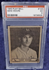 1940 Play Ball #143 Gene MOORE - Boston Bees - PSA 5 Ex