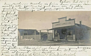 Echo MN Lampert Lumber Company Real Photo Postcard - Picture 1 of 2