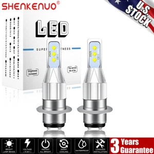 For Yamaha Banshee 350 1987-2006 2PC 6000K White LED Headlights Bulbs Kit H6 H6M - Foto 1 di 9