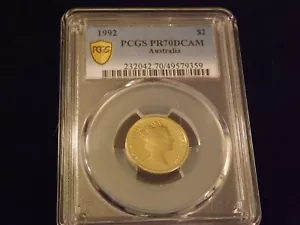 1992 2$ Australia PCGS PR 70 DCAM - Picture 1 of 2