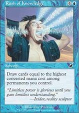 4x Rush of Knowledge MTG Scourge NM Magic Regular