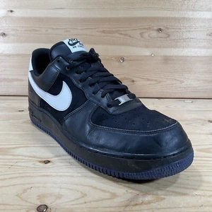 Nike Air Force 1 Low '07 Shoes Men’s Size 12 Black Old Royal White 315122-011 - Picture 1 of 11