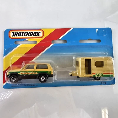 Matchbox TP-116 Superfast Two-Pack Jeep Cherokee & Caravan Holiday Club 1/64 NEW - Image 1 of 4