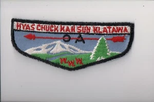 Lodge 442 Hyas Chuck Kah Sun Klatawa F-1OA flap - Picture 1 of 1