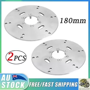 2PCS Premium 180mm Brake Disc Disk Rotor For DIY Go Kart ATV Quad Buggy Tricycle - Foto 1 di 12