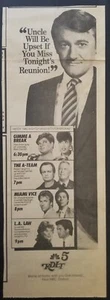 THE A-TEAM Miami Vice LA LAW 1986 31. OKTOBER Zeitung Fernsehshow Anzeige KDLT SF 2B - Bild 1 von 2