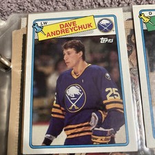 1988-89 Topps Buffalo Sabres Hockey Card #163 Dave Andreychuk