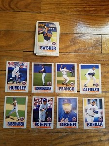 1995 Kahns N.Y. Mets complete 35 card set from stadium giveaway
