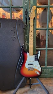 2023 Fender American Ultra Stratocaster Strat HSS Electric Ultraburst w/ Case - Picture 1 of 17