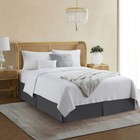 Luxury Bed Skirt by Nymbus Solid Microfiber Pleated 14" Drop Premium Dust Ruffle