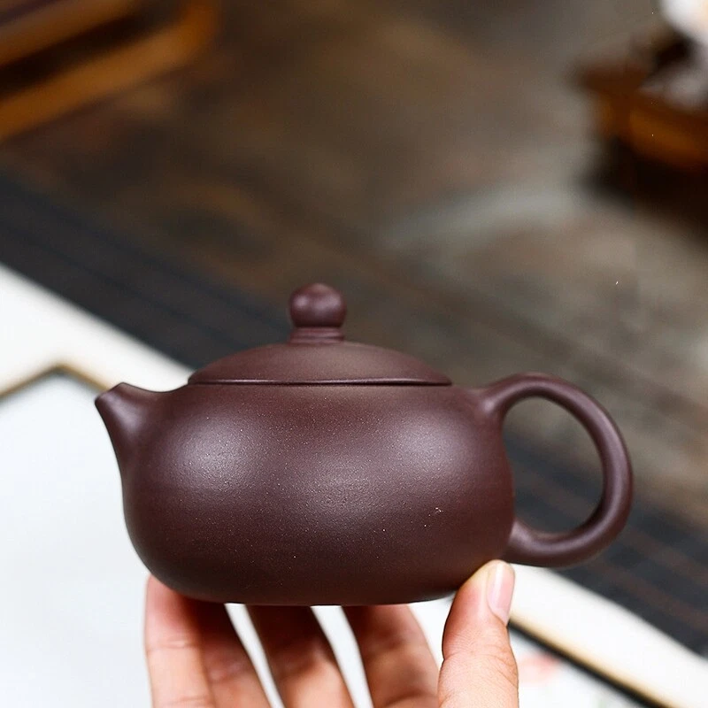 подлинный yixing zisha фиолетовый глиняный чайник отмеченный шар форма инфузор отверстие xishi - Изображение 1 из 4